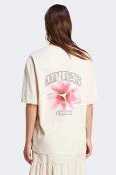 Adidas Originals Summer Glow Graphic Oversize T-Shirt - Wonder White XS Damen
