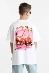 Jack & Jones Junior JORAIRBRUSH T-Shirt - Bright White 152 Kids
