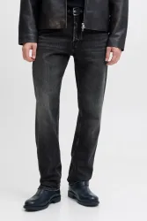 Jack & Jones Chris Relaxed Fit Jeans L32 - Dark Grey Denim 30/32 Herren