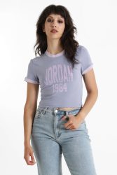 Jordan Crop T-Shirt - Indigo Haze M Damen