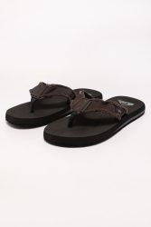 Quiksilver Monkey Abyss Flip Flops - Brown + Black EU41 Herren