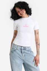 Felicious Crop T-Shirt - Bright White S Damen