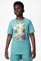 Jordan Flight Essentials T-Shirt - Washed Teal L Kids