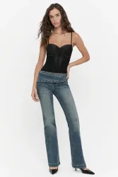 Tally Weijl Flare Jeans - Blue Medium 34 Damen