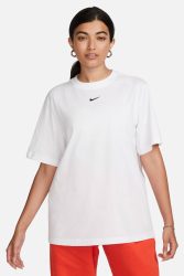 Nike Essential Oversize T-Shirt - White S Damen