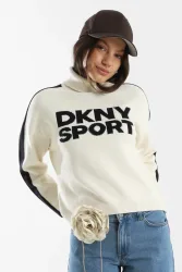 DKNY Strickpullover mit Rollkragen - Eggnog S Damen