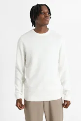 Jack & Jones Otto Strukturierter Strickpullover - Cloud Dancer S Herren