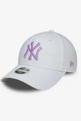 New Era 9Forty Cap / Strapback - White + Lilac Einheitsgroesse Damen