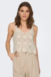 Only Yvonne Häkel Crop Top - Birch XS Damen