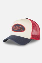 Von Dutch Trucker Cap / Snapback - Light Beige + Navy + Red Einheitsgroesse Herren