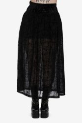 Banned Lattice Mesh Maxirock - Black M Damen