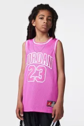 Jordan Mesh Tanktop - Fire Pink + White L Kids
