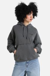 Carhartt WIP Lumo Kapuzensweatshirt - Black Garment Dyed S Damen