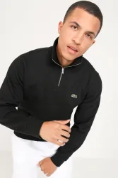 Lacoste Gerippter Feinstrickpullover - Black S Herren