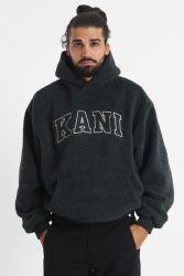 Karl Kani Serif Sherpa Kapuzensweater - Anthracite M Herren