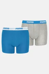 Puma Doppelpack Boxershorts - Blue + Grey 152 Kids