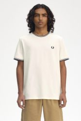 Fred Perry T-Shirt - Offwhite S Herren