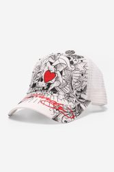 Ed Hardy Death Or Glory Trucker Cap / Snapback - Coconut Milk Einheitsgroesse Damen