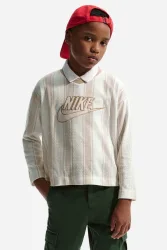Nike Mesh Langarmshirt - Light Orewood Brown M Kids