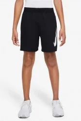 Nike Mesh Shorts - Black + White L Kids