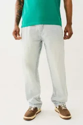 True Religion Bobby Baggy Jeans L32 - Optic Stone Light Wash 29/32 Herren