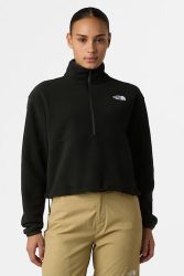 The North Face Glacier Crop Fleece Sweater - Black M Damen