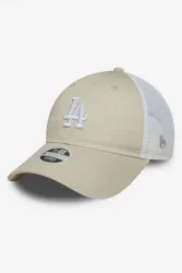 New Era 9Twenty Trucker Cap / Strapback - Beige + White Einheitsgroesse Damen