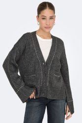 Only ONLELSIE Cardigan - Medium Grey Melange S Damen