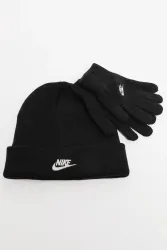 Nike Kids Set: Beanie und Handschuhe - Schwarz Einheitsgroesse