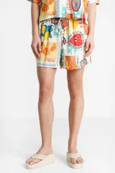 Pieces PCKLARISA Stoffshorts - Eggnog M Damen
