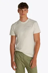 Tommy Jeans T-Shirt - Oat Marl Heather M Herren