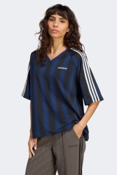Adidas Originals Linear Oversize T-Shirt - Night Indigo S Damen