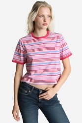 Tommy Jeans Crop T-Shirt - Carnival Pink S Damen