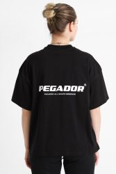 Pegador Arendal Logo Heavy Oversize T-Shirt - Black XS Damen