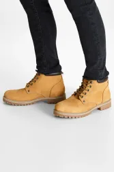 Jack & Jones JFWStoke Leder Schnürstiefelette - Honey EU41 Herren