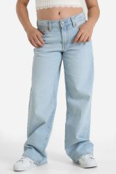Levi's Wide Leg Jeans - Light Blue Denim 10 Kids