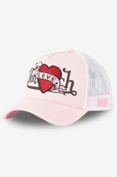 Von Dutch Trucker Cap / Snapback - Light Pink + White Einheitsgroesse Damen