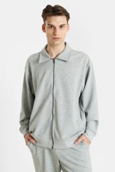 Redefined Rebel RRLEE Trainingsjacke - Light Grey Melange M Herren