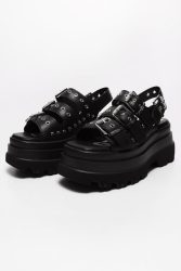 Buffalo Vegan Jupiter Athena Plateau Sandalen - Black EU37 Damen