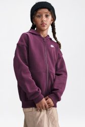 Nike Sportswear Club Fleece Kapuzensweatjacke - Bordeaux L Kids