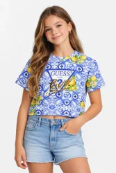 Guess Amalfi Coast t-shirt - Blue 8 Kids