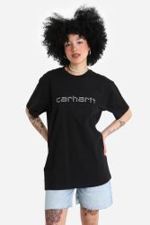 Carhartt WIP Rivet Script T-Shirt - Black XS Damen