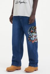 Ed Hardy Regular Fit Jeans - Indigo L Herren