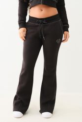 True Religion Bootcut Sweathose - Jet Black XS Damen