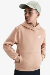 Nike Club Fleece Kapuzensweatshirt - Beige XL Kids