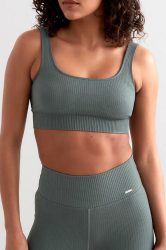 Aimn Seamless Sport-Bralette - Sage M Damen