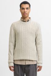 Jack & Jones JJPAUL Strickpullover - White Melange S Herren