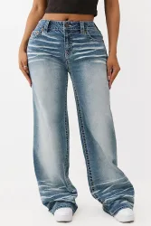 True Religion Bobbi Baggy Fit Jeans - Thistle Wood 26 Damen