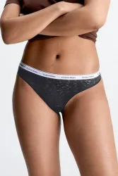 Calvin Klein Underwear Spitzen String - Black S Damen