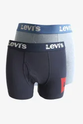 Levi's Doppelpack Boxershorts - Dress Blues M Kids